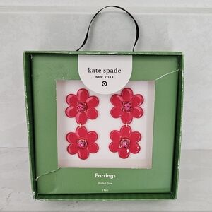 Kate Spade Pink Flower Earrings